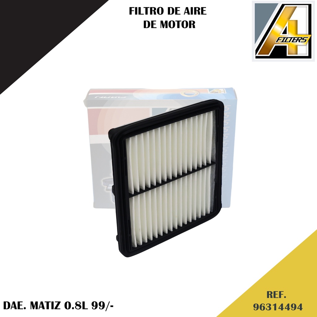 FILTRO DE AIRE DAE. MATIZ 0.8L 99/~ (96314494)