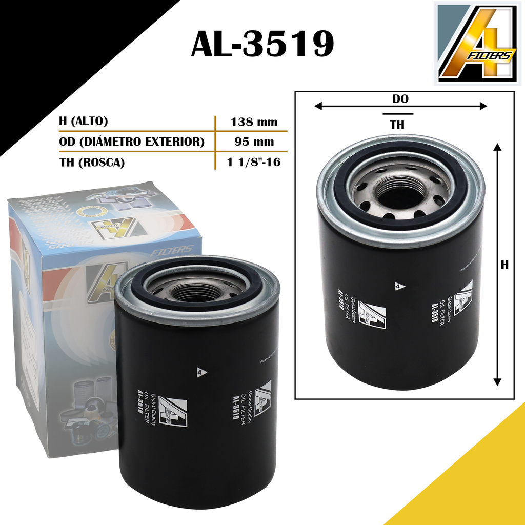 FILTRO DE ACEITE CATERPILLAR CAMION 8N9586