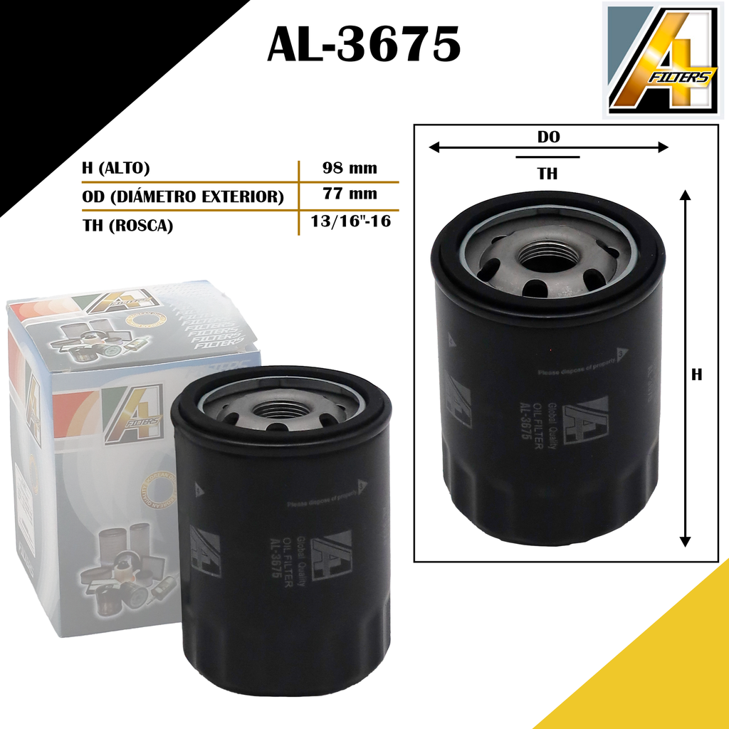 FILTRO DE ACEITE CHEV. TRAIL BLAZER/AVALANCHE/CHEYEN