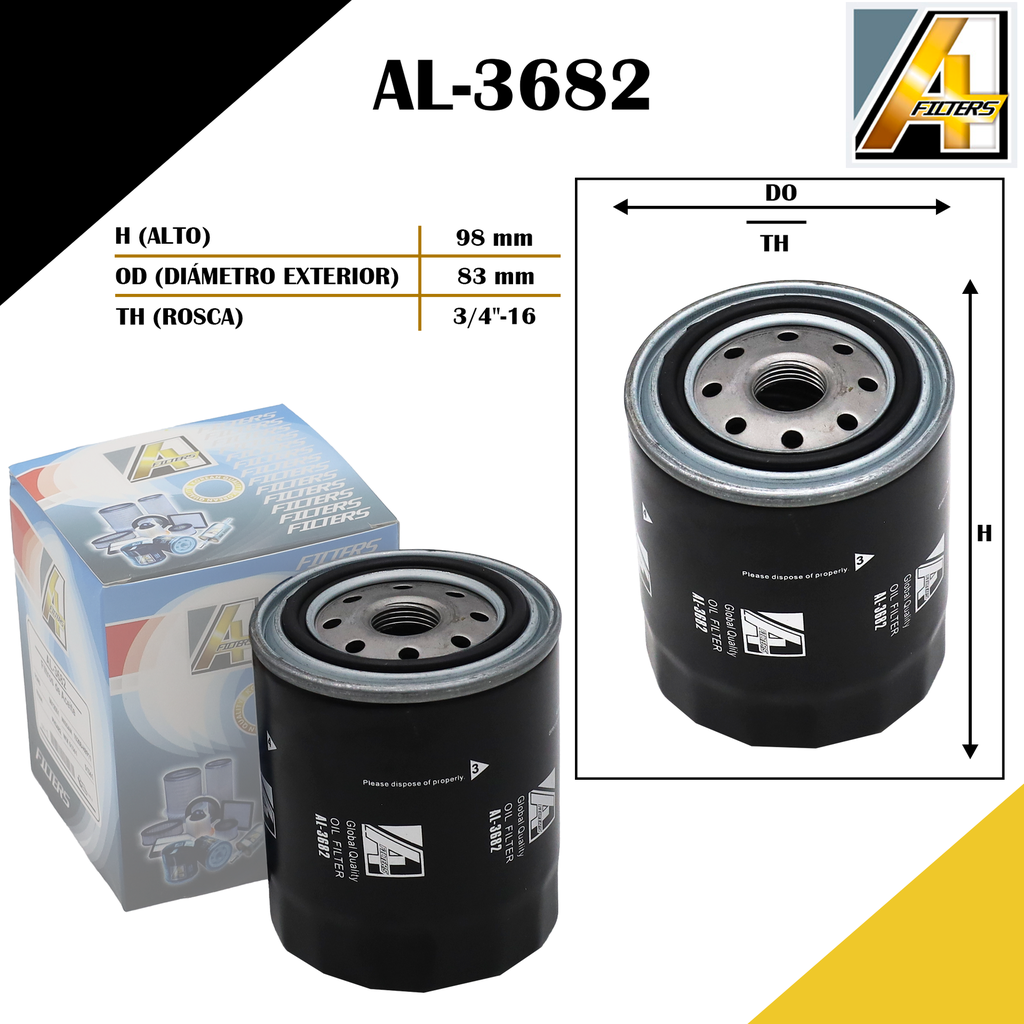 FILTRO DE ACEITE NISSAN SENTRA / DMAX 05/06