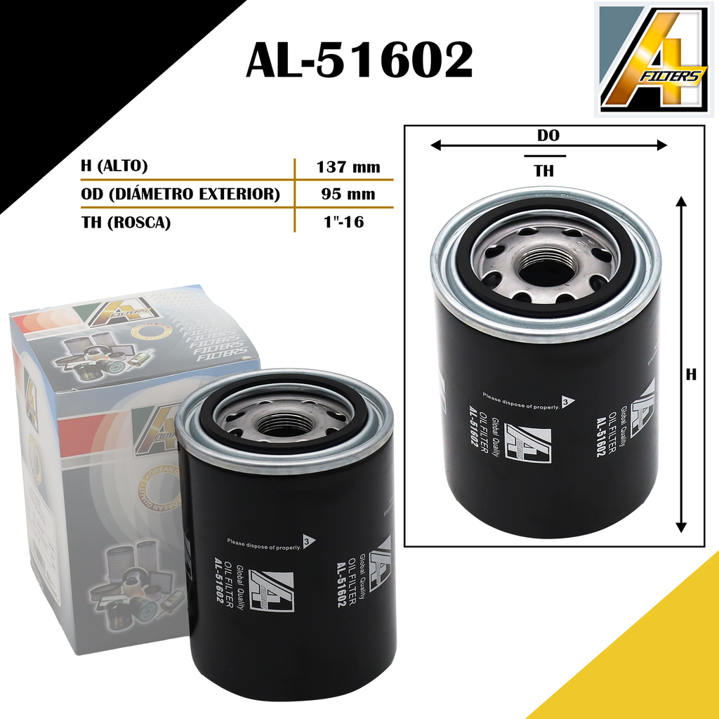 FILTRO DE ACEITE CARGO 815./MOTORES CASE