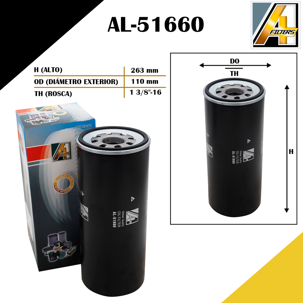 FILTRO DE ACEITE KENWORTH T600/800, FREIGHTLINER
