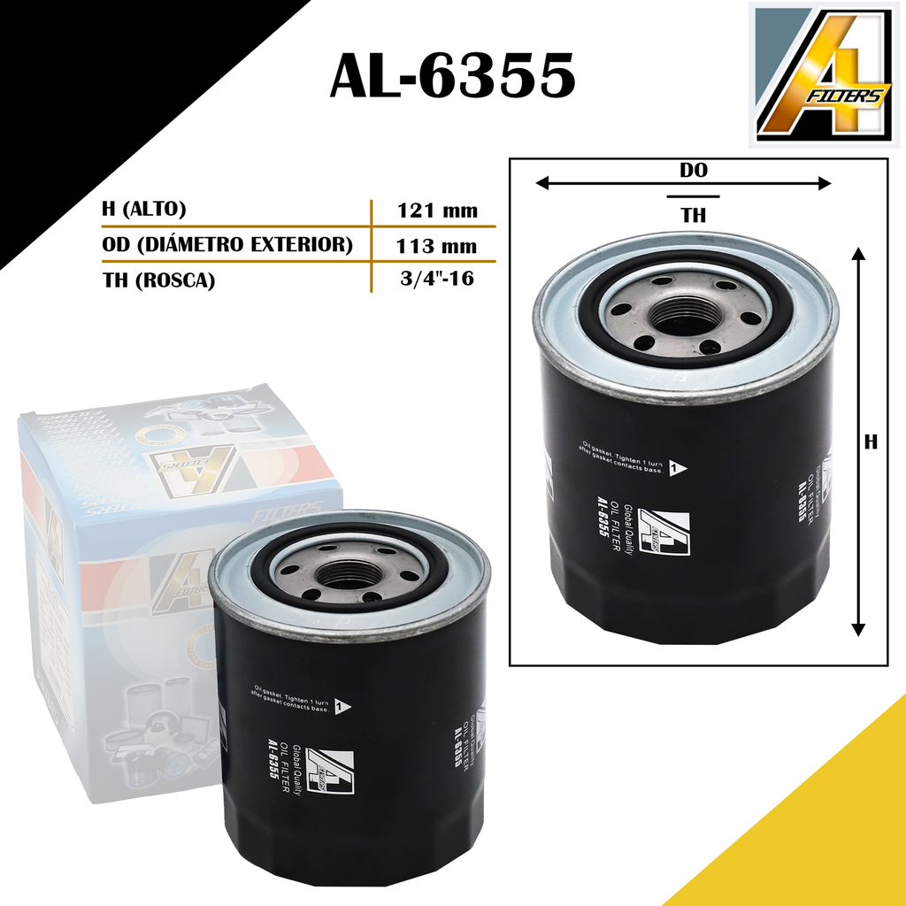FILTRO DE ACEITE MIT. CANTER 649/H-100/PREGIO (LFP805/LFP3307/MD069782)
