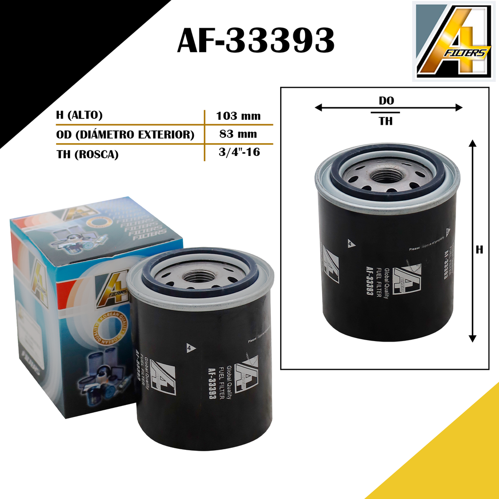 FILTRO DE COMBUSTIBLE CHEV. NPR 66L 4HF1 /NHR/NKR 2.7L/2.8L 4JB1-TC /ENCAVA ENT-6100