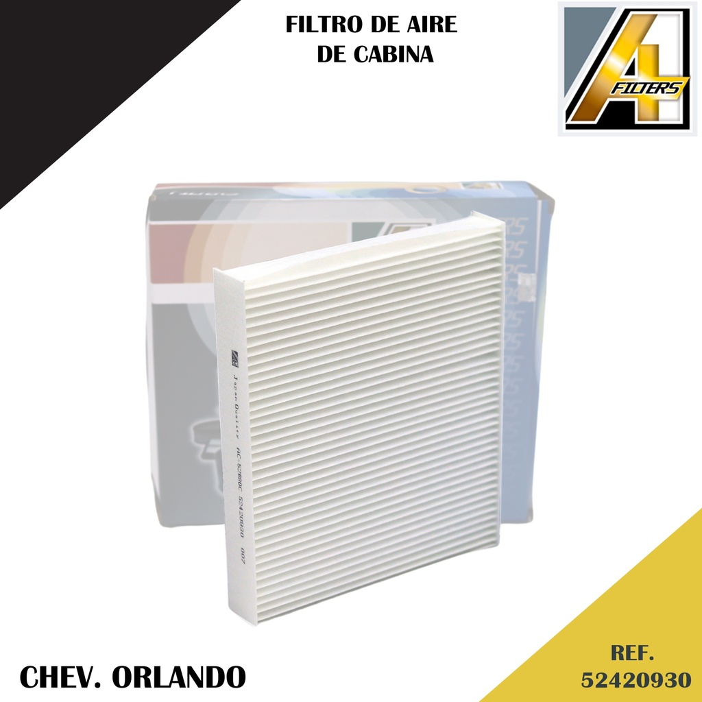 FILTRO DE CABINA CHEV. ORLANDO 11/14 /CRUZE 1.8L 11/16 (AC-52680C)