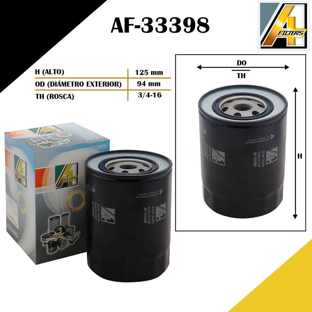 FILTRO DE COMBUSTIBLE SECUNDARIO ISUZ. FVR 23G /ENCAVA ENT-900 /MAQ. HITACHI MOTOR ISU. 6BD1T
