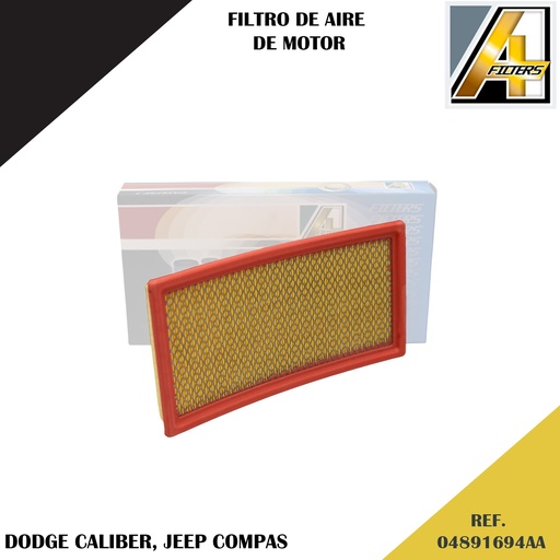 [AK-10118] FILTRO DE AIRE DODGE CALIBER/ JEEP COMPAS (04891694AA)
