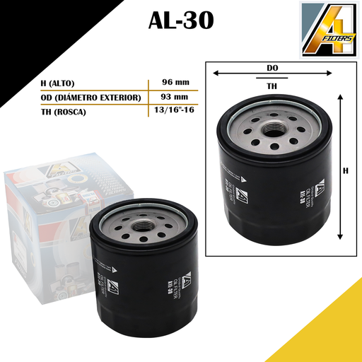 [AL-30] FILTRO DE ACEITE CHEV. IMPALA/CAPRICE/BUS P-31 (MOTOR 6L 291)