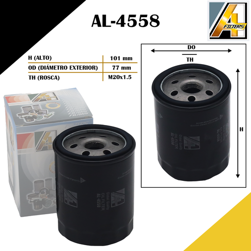 [AL-4558] FILTRO DE ACEITE PALIO/SIENA 8V MPI