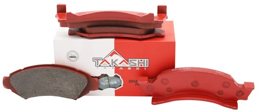 [T-7264-TK] PASTILLA/TACO DE FRENO DEL. FORD BRONCO 89/90/ F150 LARIAT 88/00 (D375-7264)