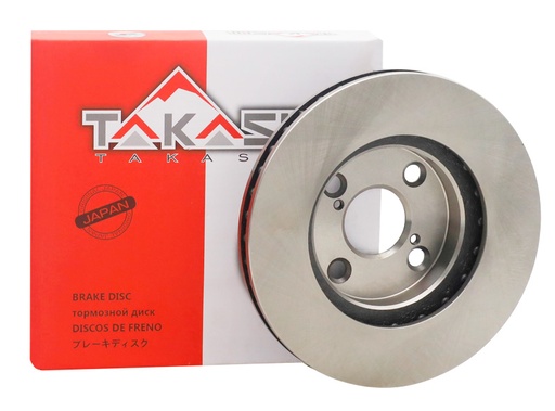 [43512-12620] DISCO FRENO DEL. TOY. COROLLA ZZE120/122 01/08 (4 HUECOS)