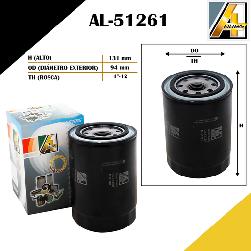 [AL-51261] FILTRO DE ACEITE FORD/ENCAVA/INTERNATIONAL  