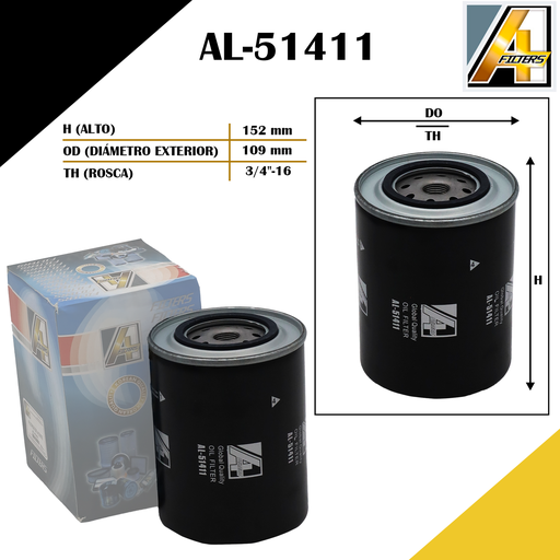 [AL-51411] FILTRO DE ACEITE IVECO TURBO DAILY  