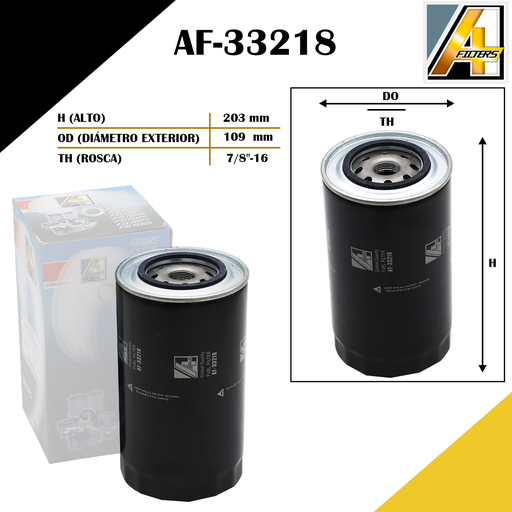 [AF-33218] FILTRO DE COMBUSTIBLE SEC. MACK (A-30)