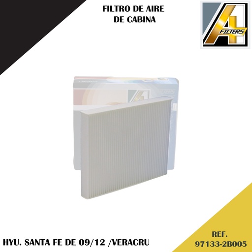 [97133-2B005] FILTRO DE CABINA HYU. SANTA FE 09/12 /VERACRU