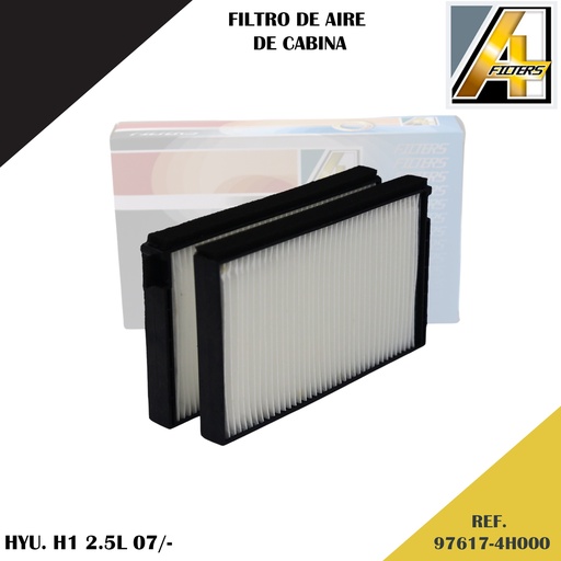 [97617-4H000] FILTRO DE CABINA HYU. H1 2.5L 07/-