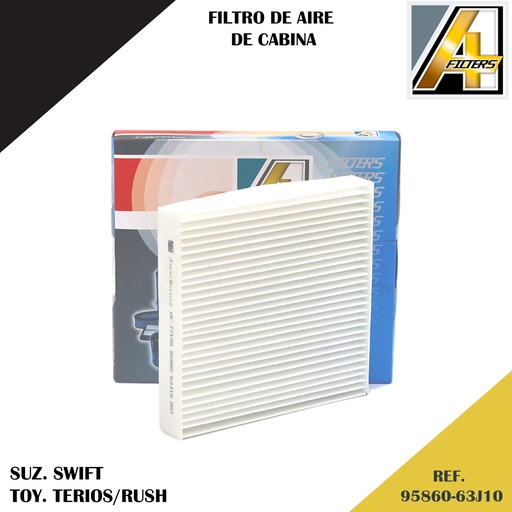 [95860-63J10] FILTRO DE CABINA SUZ. SWIFT 05/~/ TOY. TERIOS/RUSH 1.5L BEGO (88568-B2021)