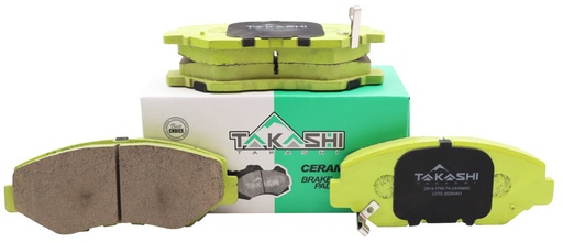 [D914-7795-CERAMIC] PASTILLA/TACO DE FRENO DEL. HON. CRV 02/09/ ACCORD 02/~/ CIVIC 16/~/ PILOT 02/08 (CERAMICA)