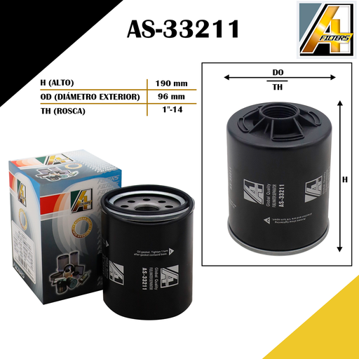 [AS-33211] FILTRO SEPARADOR FORD CARGO 815 /CAMIONES 6.6L 401 CID