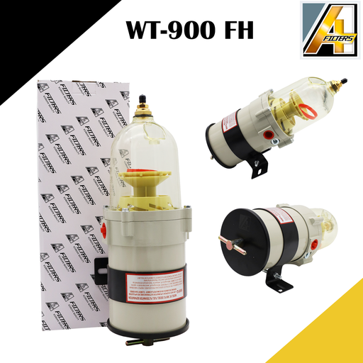 [WT-900-FH] FILTRO TRAMPA/SEPARADOR DE AGUA MACK/CARGO/ENCAVA RACOR 900FH/90 GPH (TURBINA)