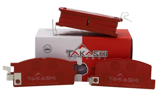 [T-7117] PASTILLA/TACO DE FRENO DEL. ISU. CARIBE 81/83 (TAKASHI)