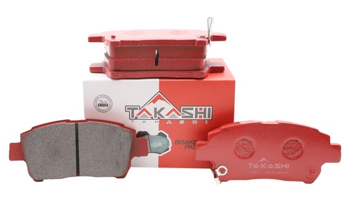 [T-7695-TK] PASTILLA/TACO DE FRENO DEL. BYD F3 11/~/ L3 10/15/ S7 14/~ TOY. YARIS/IST 99/05/ CORONA 01/~ ST220/ZZT220/ CELICA 99/06/ GEELY MK 07/~ (D822-7695)