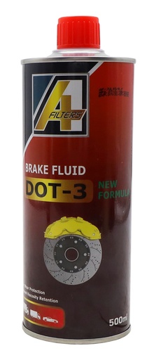 [LF-DOT-3-METAL-24x500ML] LIQUIDO DE FRENO A1 DOT-3 - 24x500ml (ENVASE METALICO)
