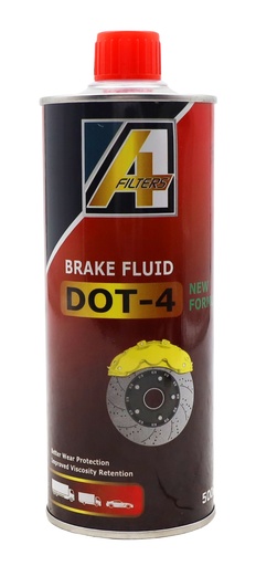 [LF-DOT-4-METAL-24x500ML] LIQUIDO DE FRENO A1 DOT-4 - 24x500ml (ENVASE METALICO)